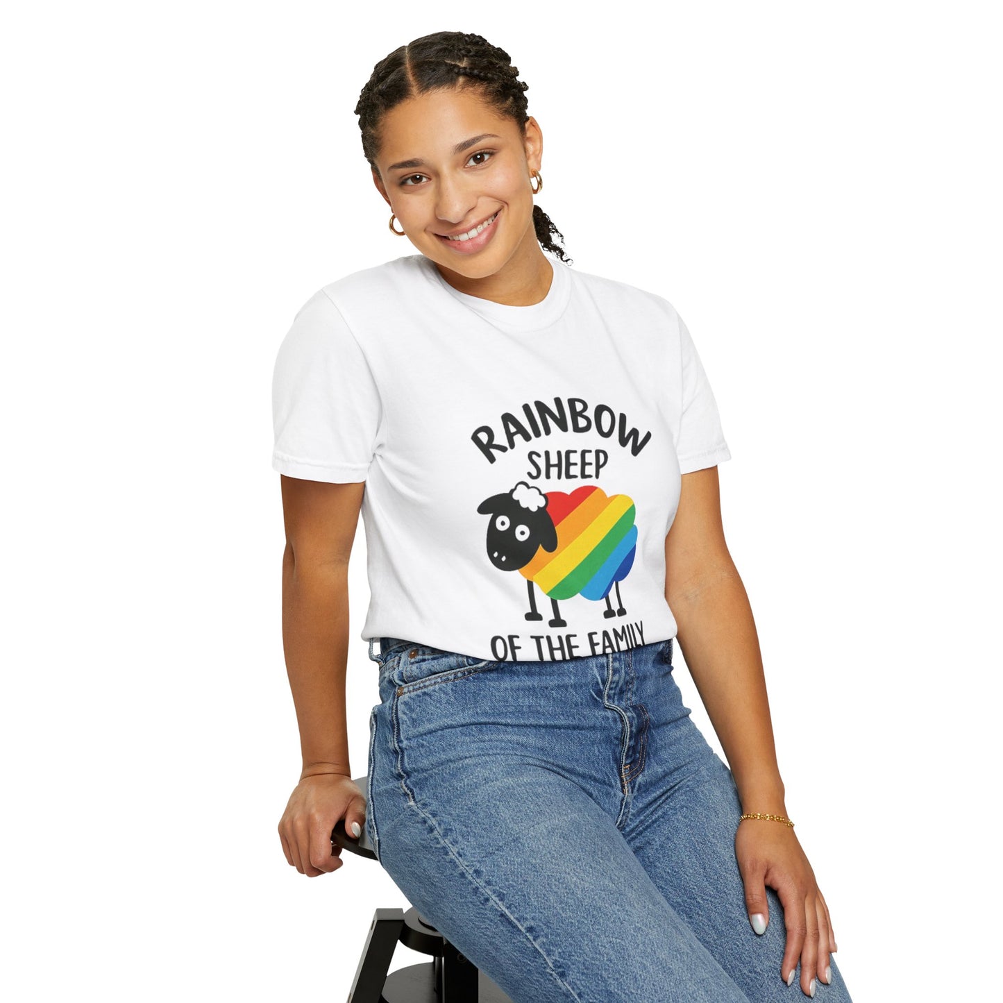 Rainbow Sheep Unisex T-Shirt - Celebrate Family and Diversity