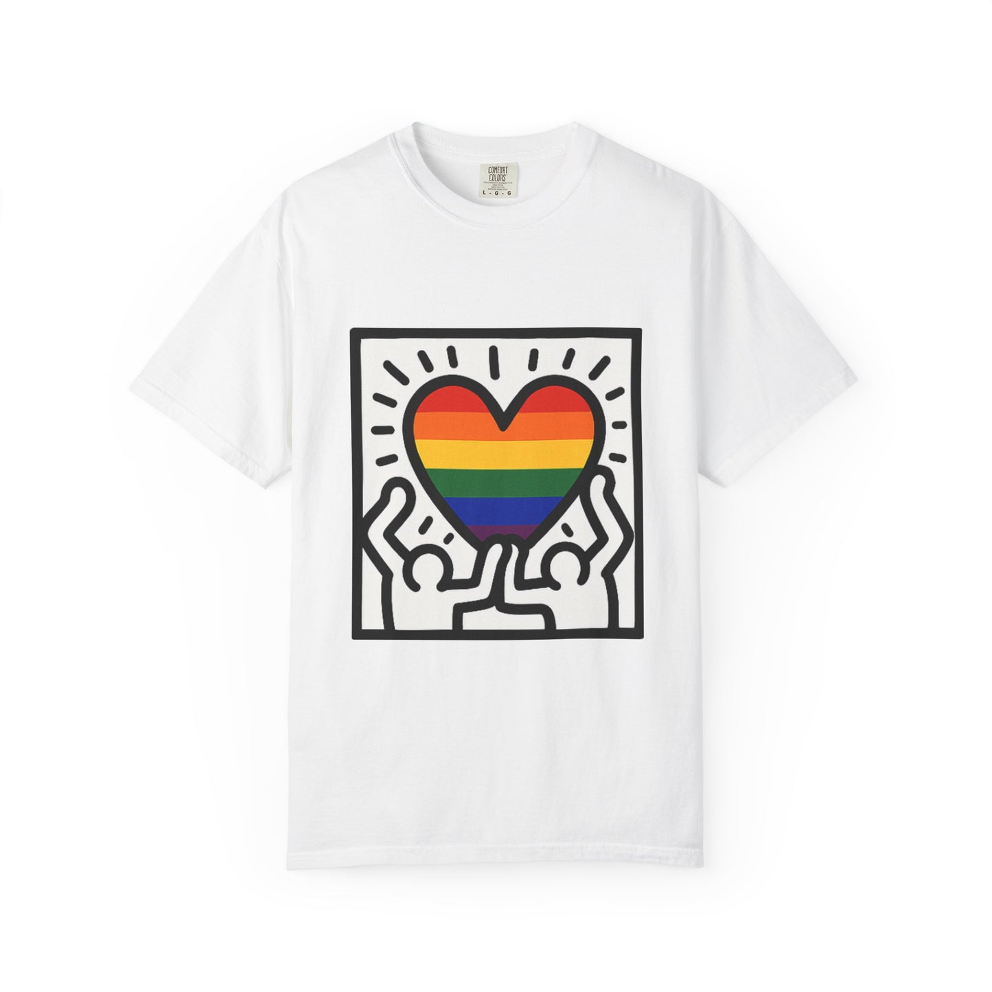 Pride Heart Unisex Garment-Dyed T-Shirt