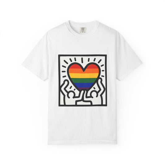 Pride Heart Unisex Garment-Dyed T-Shirt