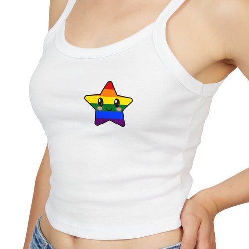 Rainbow Pride Star Crop Tank
