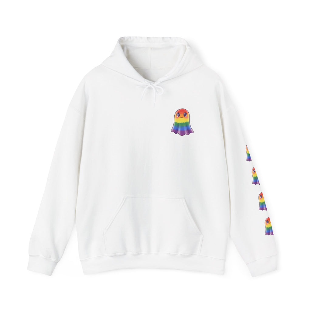 Rainbow Ghost Hoodie (Cute Pride Edition)