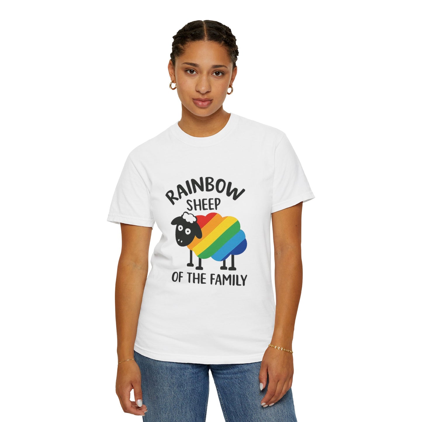 Rainbow Sheep Unisex T-Shirt - Celebrate Family and Diversity