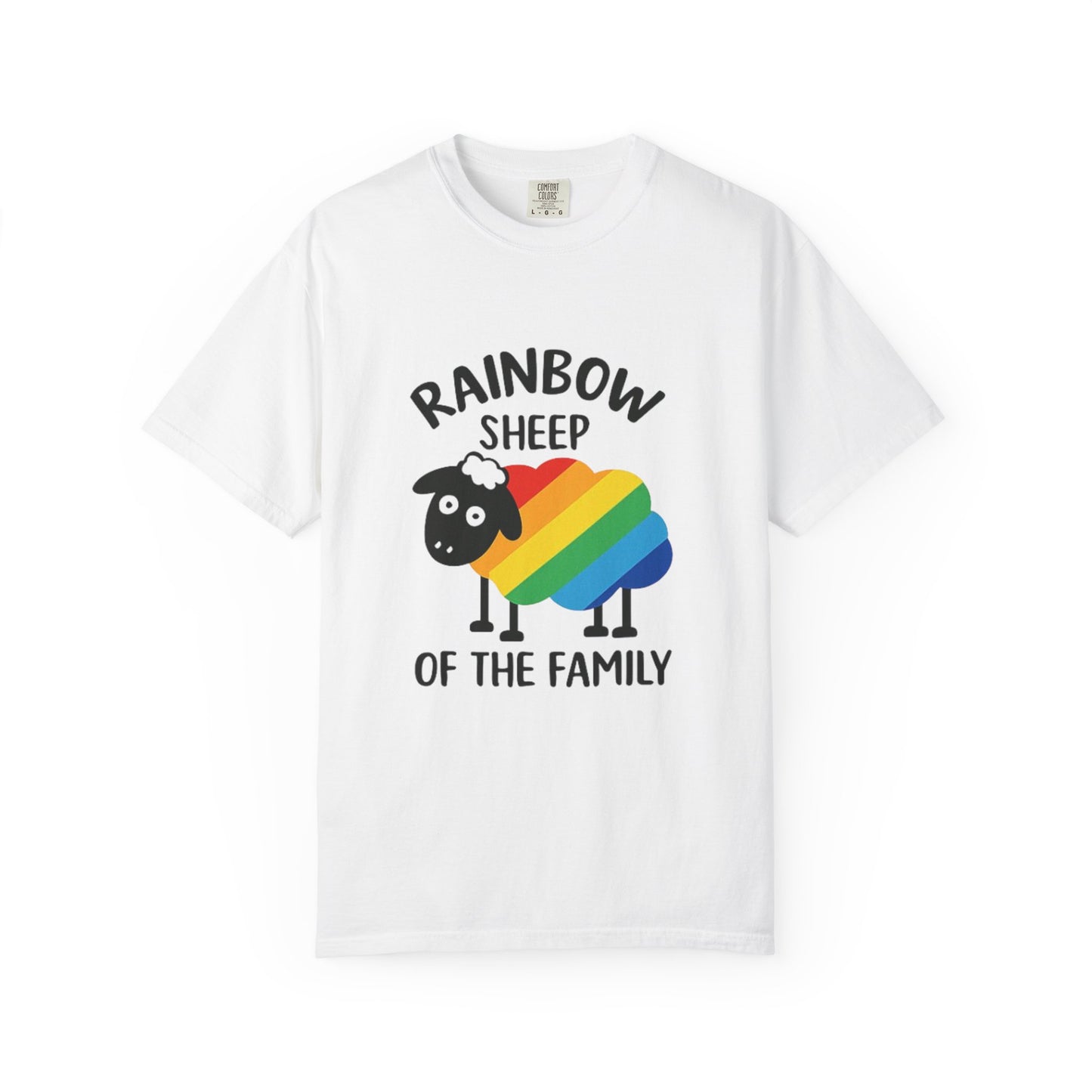 Rainbow Sheep Unisex T-Shirt - Celebrate Family and Diversity