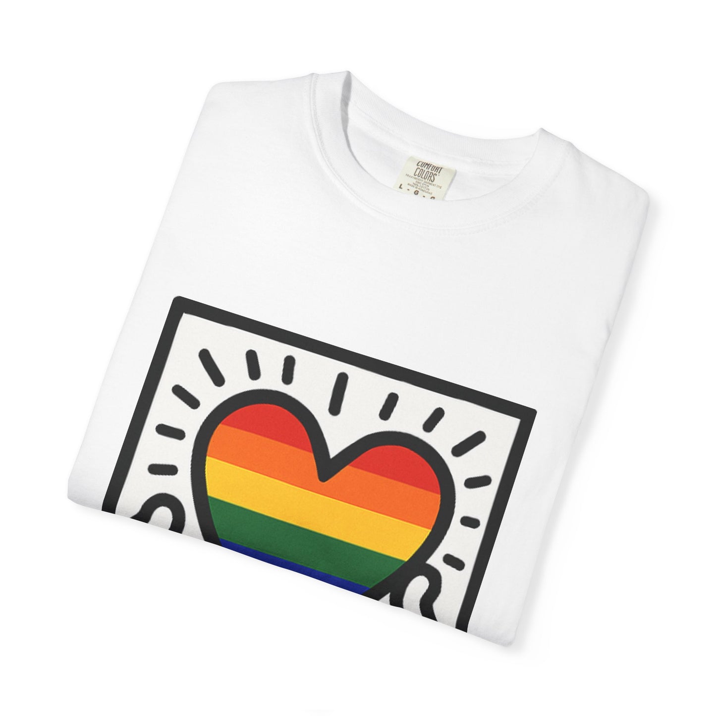 Pride Heart Unisex Garment-Dyed T-Shirt