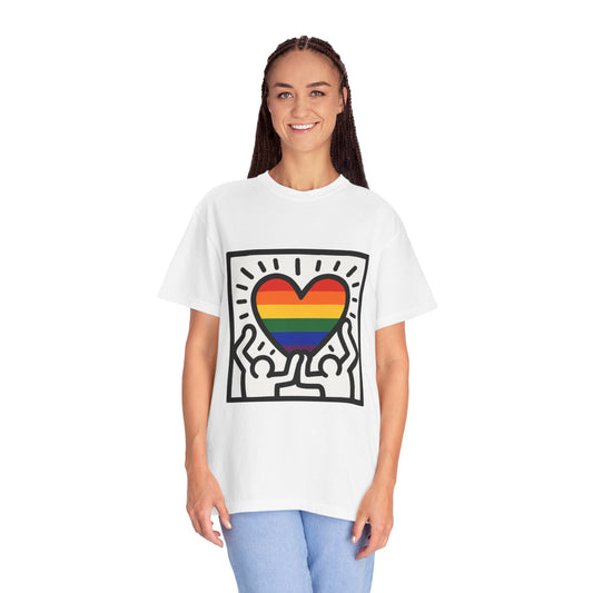 Pride Heart Unisex Garment-Dyed T-Shirt