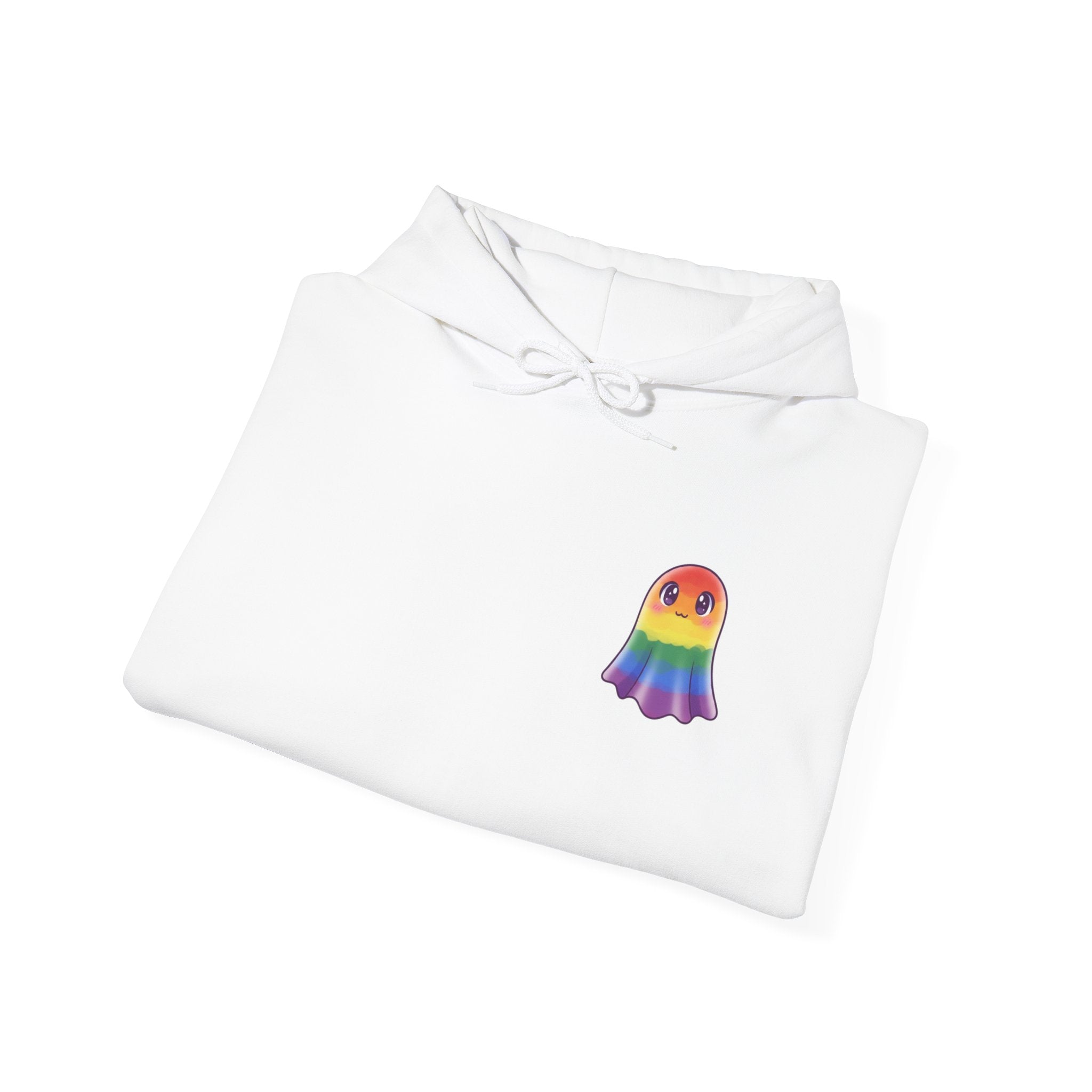 Rainbow Ghost Hoodie (Cute Pride Edition)